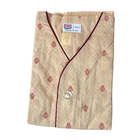Fruit of the Loom Other - BVD Fruit of The Loom Boys 2 Piece Pajama Set Size 20 Permanent Press Vintage